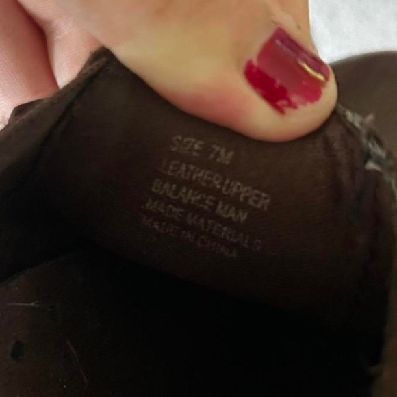 Brown y2k‎ vintage leather clogs with buckle closure - Picture 4 of 5